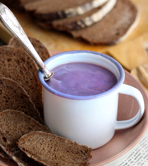 Purple cauliflower soup simple recipe