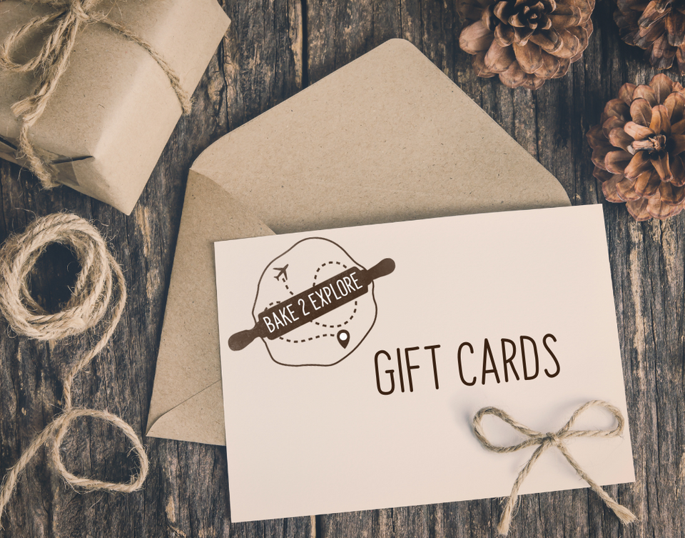 Bake2Explore gift cards!